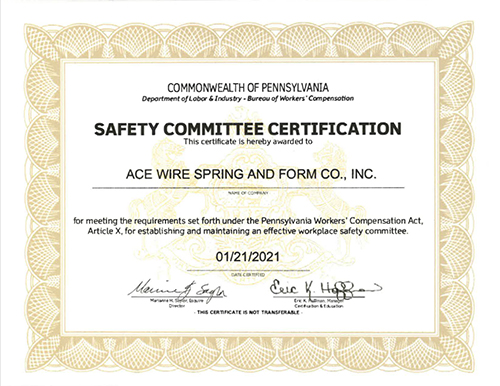 Safety Commission Certification